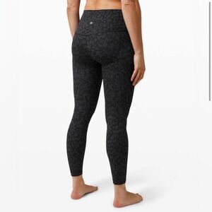 lululemon align pant 28” Formation Camo/Deep Coal Multi black size 8